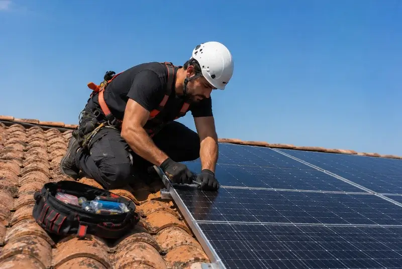 Maintenance et monitoring de panneaux solaires à Villemagne-l'Argentière